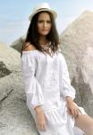 2018 Summer women off shoulder white dress