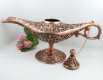 Shinny Gifts Magic Aladdin's Genie Lamp Metal Materials Lamp