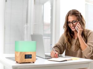 Quality LED Light 300ml 12W Wood Aromatherapy Diffuser With Calendar wholesale