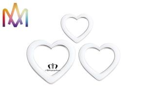 Quality 1.5MM Thickness Three Piece Set Hollow Heart Pendant For Bracelet wholesale