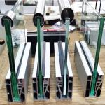 Clear Safety Aluminum U Channel Glass Railing Powder Coated Aluminum Glass