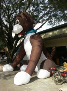 Quality New finished Inflatable giant sitting dog for sale wholesale