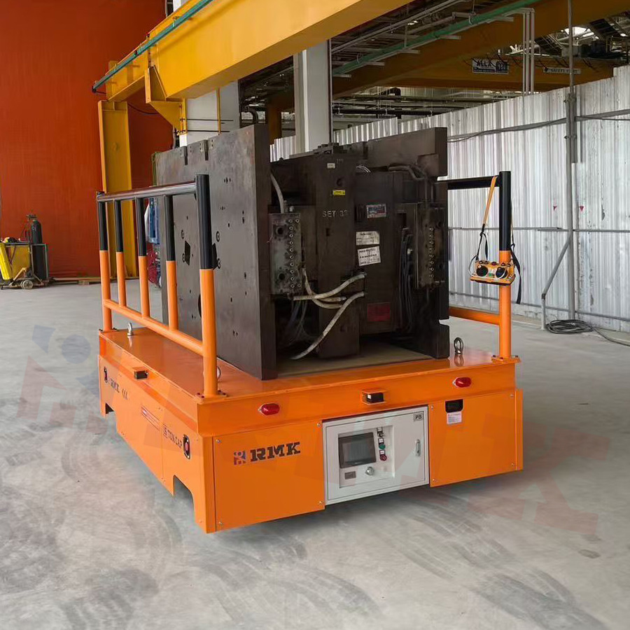 Heavy Load Omni - Directional Mobile Trackless Transfer Cart Electric Industrial Transfer Cart