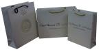 250gsm Art Paper Carrier Bags Single Color Printing Hotstamped And Embossed Logo