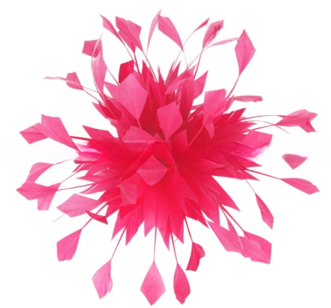 15x15cm Goose Millinery Feather Flowers Feather Mounts With Wire Accessory Pattern Dyed
