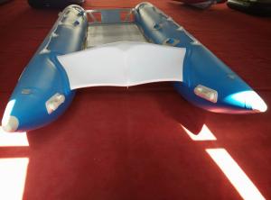 Quality PVC Fabric Catamaran Work Boat 450cm Inflatable Catamaran Boats For Water Sports wholesale