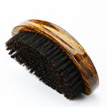 Customized Logo 360 Curved Brush Man Grooming Face Beard Cleaning Brush