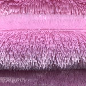 Quality Tricot Knitted Plush Fabric 100% Polyester Long Hair Fur for Plush Toy Manufacturers wholesale