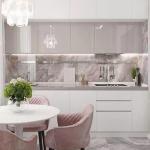Italian Furniture Smart Kitchen Cabinets with Quartz Stone Countertop and
