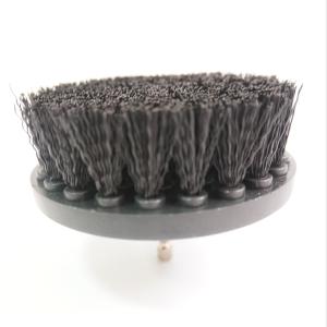 Quality 45g 4 Inch Black Hardness Drill Cleaning Brush For Floor And Car Wheel Cleaning wholesale