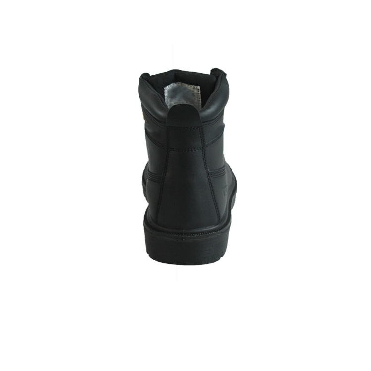 Customized Safety Boots With Genuine Cow Leather Upper And Lace-up Closure Rubber Non Slip Work Shoes