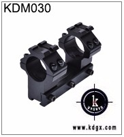 Hunting Black 11mm to 20mm Conversion Adapter Mount with Knurled Thumb Nut Connector