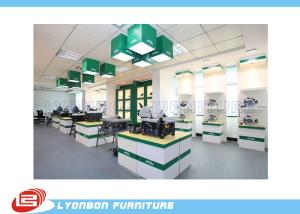 Quality Fashion White green Wooden Display Stands For Tool , MDF Retail Store Fixtures wholesale