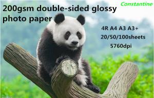 Quality 200gsm Double-sided glossy inkjet photo paper wholesale