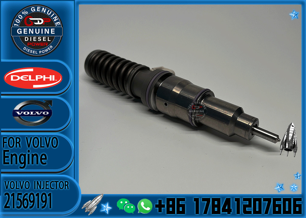 New Diesel Fuel Injector 21569191 for VO-LVO Del-phi 20972225 BEBE4D16001 BEBE4N01001 for D11C 21506699 21569191 21506699
