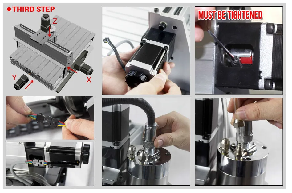 4 Axis 6040 USB Mach3 CNC Router Engraver 2.2KW With 1605 Ballscrew