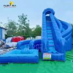 Outdoors 50ft Kids Jumping Jungle Pvc Inflatable Water Slides
