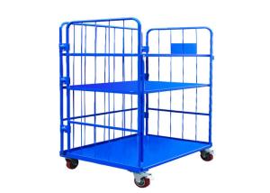 Quality Corrosion Protection Metal Cage Trolley 1000kg Capacity For Milk Transport wholesale