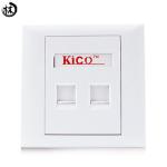 Factory Good Price Dual Type 86 Network Faceplate Wall Charger Outlet Power