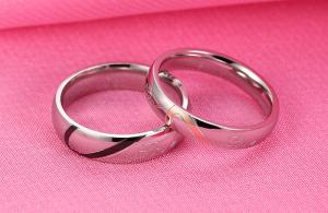 Quality Stainless Steel Wedding ring, Couple Ring with silver color , Simple Design Ring wholesale