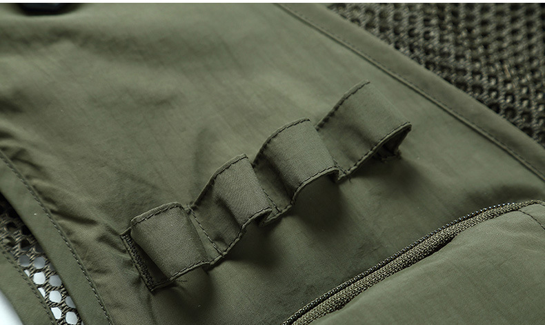 Tactical Custom Utility Outdoor Fishing Sleeveless Lightweight Utility Knit Waistcoat Men Multi Pocket Vest for Workout