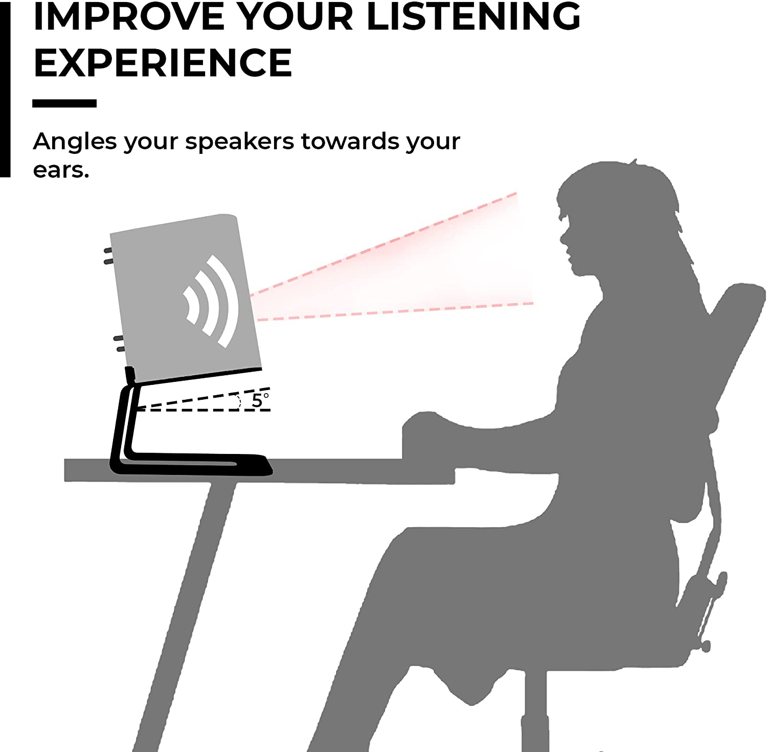 Small Medium Bookshelf Computer Speakers Multifunctional Metal/Aluminum Speaker Stands