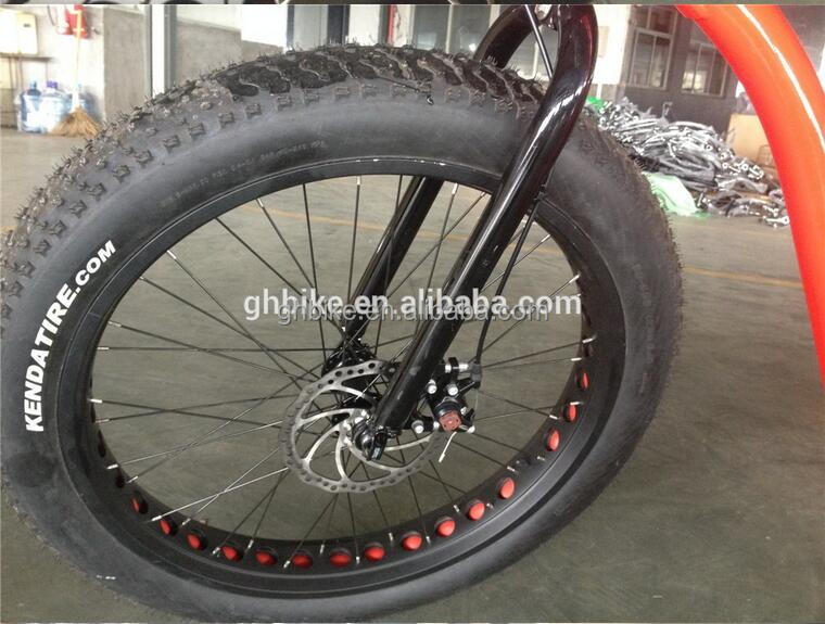 26" 4.0 48V 1000W 21AH Lithium Battery Aluminum Frame Electric Fat Big Snow Tire Beach Cruiser Bicycle