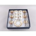 Glass Coffee Cup Set Fashion Glass Drinkware Tea Coffee Sets