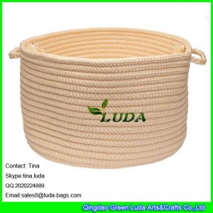 Quality LUDA small round storage bin handmade hanging storage basket wholesale