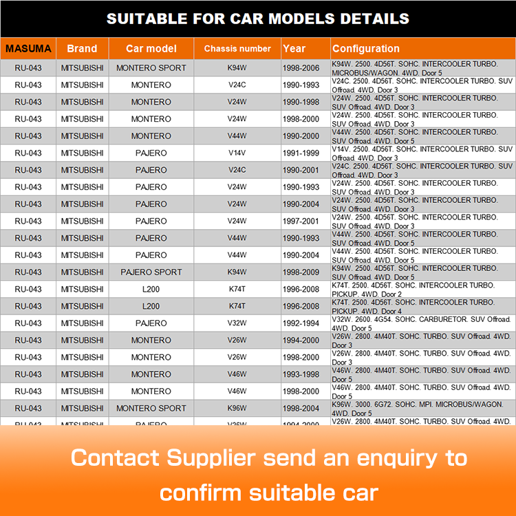 KZN130G 1KZTE MB831036 MB831036 MR296096 Suspension Tool for MITSUBISHI K94W Repair