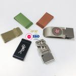 Card Holder Metal Wallet Clip Men Engraved Logo Stainless Steel