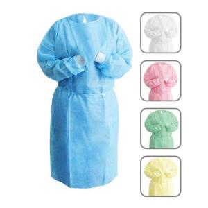 Quality Blue SMS Scrub 43g Disposable Protective Gowns For Doctor / Patient wholesale