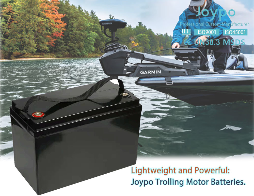 Trolling Motor 90Ah 12V Lithium Ion Boat Battery Lightweight Waterproof