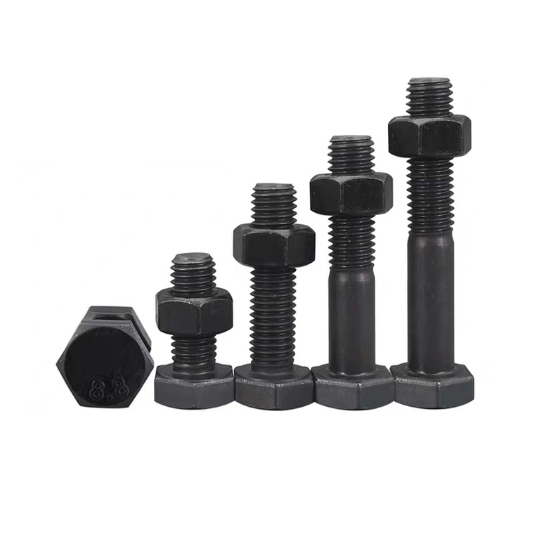 Carbon Steel Zinc Hex Head Fastener DIN933 DIN931 ISO ANSI Bolts and Nuts with M6-M36