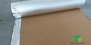 Quality 100% Laminate Flooring Eco Cork Underlayment 3mm 220kg/cbm For Flooring Heating System wholesale