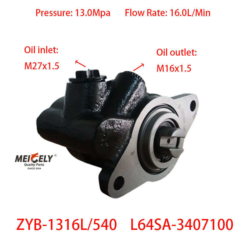 Stock Power Steering Pump ZYB-1316L/540 For Chaochai 6102 Engine