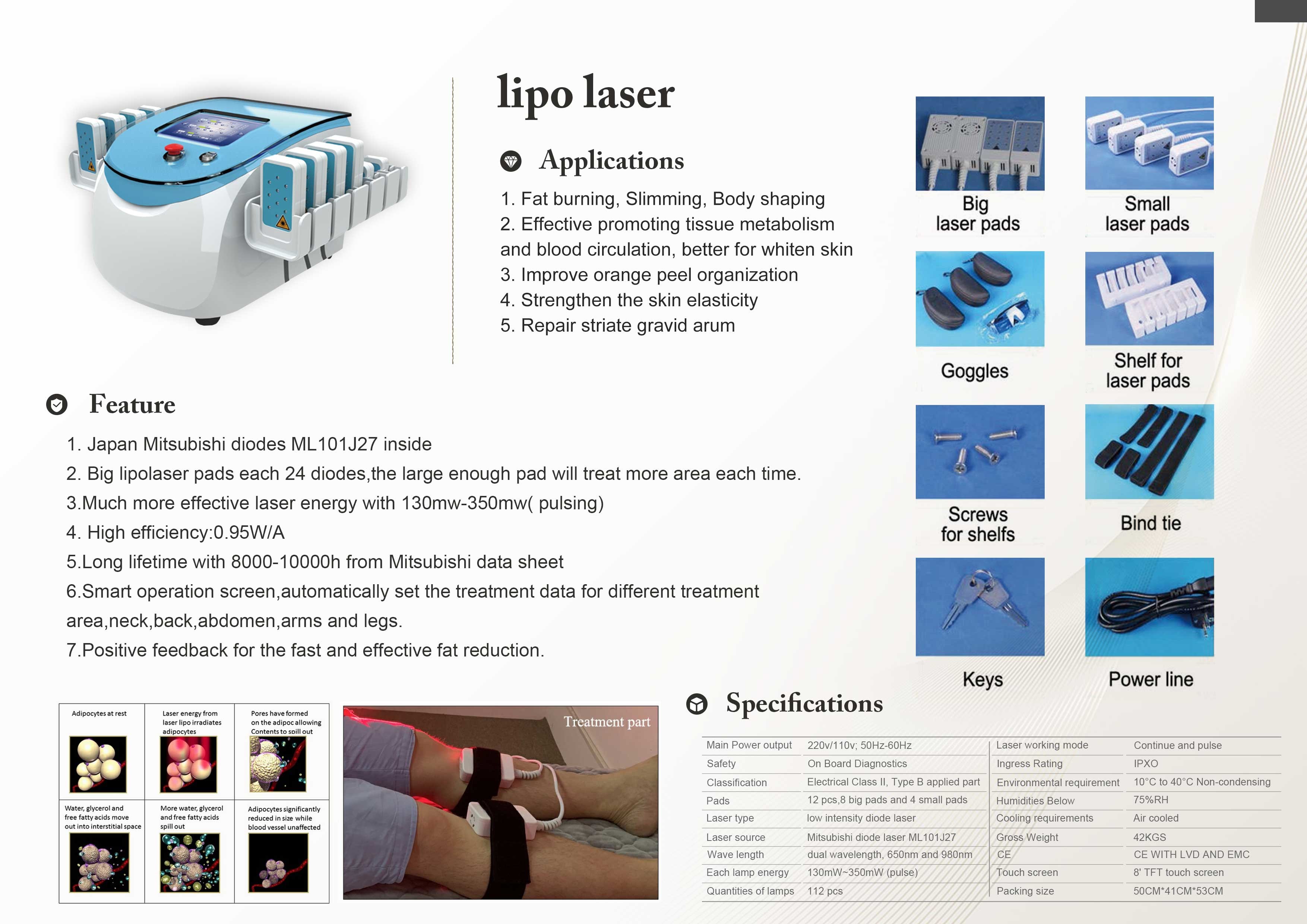 Aesthetic Cellulite Removal Machine V9 Slimming System Laser Lipolysis Lipo Laser 650nm