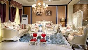 Quality Elegant Classic French Furniture / French Style Living Room Furniture Leather Sofa Set wholesale