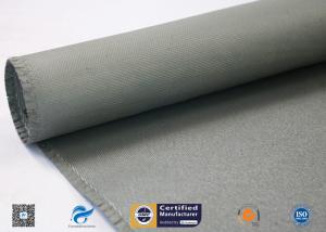 Quality 1150g C-Glass Grey Silicone Coated Fiberglass Fabric With High Temperature wholesale