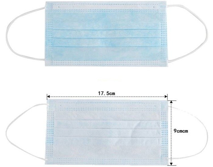 High Breathability Disposable Protective Mask With Splash Repellent Barrier