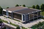 Sturdy Prefabricated Commercial Metal Office Buildings Windproof