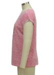 Ladies Casual Shirt Short Sleeve Burn Out Fabric Thin Fabric Fashion Shirt Place
