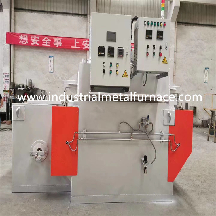 850 Deg Hydraulic Tilting Aluminum Crucible Melting Furnace Industrial Electric Resistance