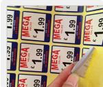 Square Self Adhesive Sticker Labels For PET Bottles Customized Designs