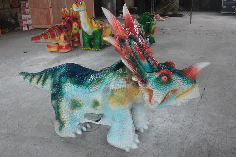 Simulation Styracosaurus Dinosaur Battery Car With Remote Control Mode