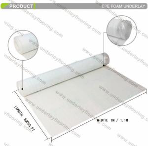 Quality SGS 2mm EPE Foam Moisture Proof Underlay With PE Film wholesale