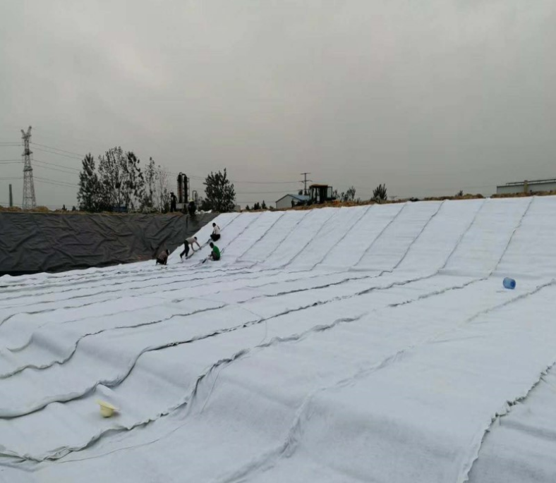 Composite Geonet for Drainage Considerable Thickness and Good Water Permeability