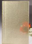 10mm Speciality Glass Laminated Wired Glass Smooth Surface