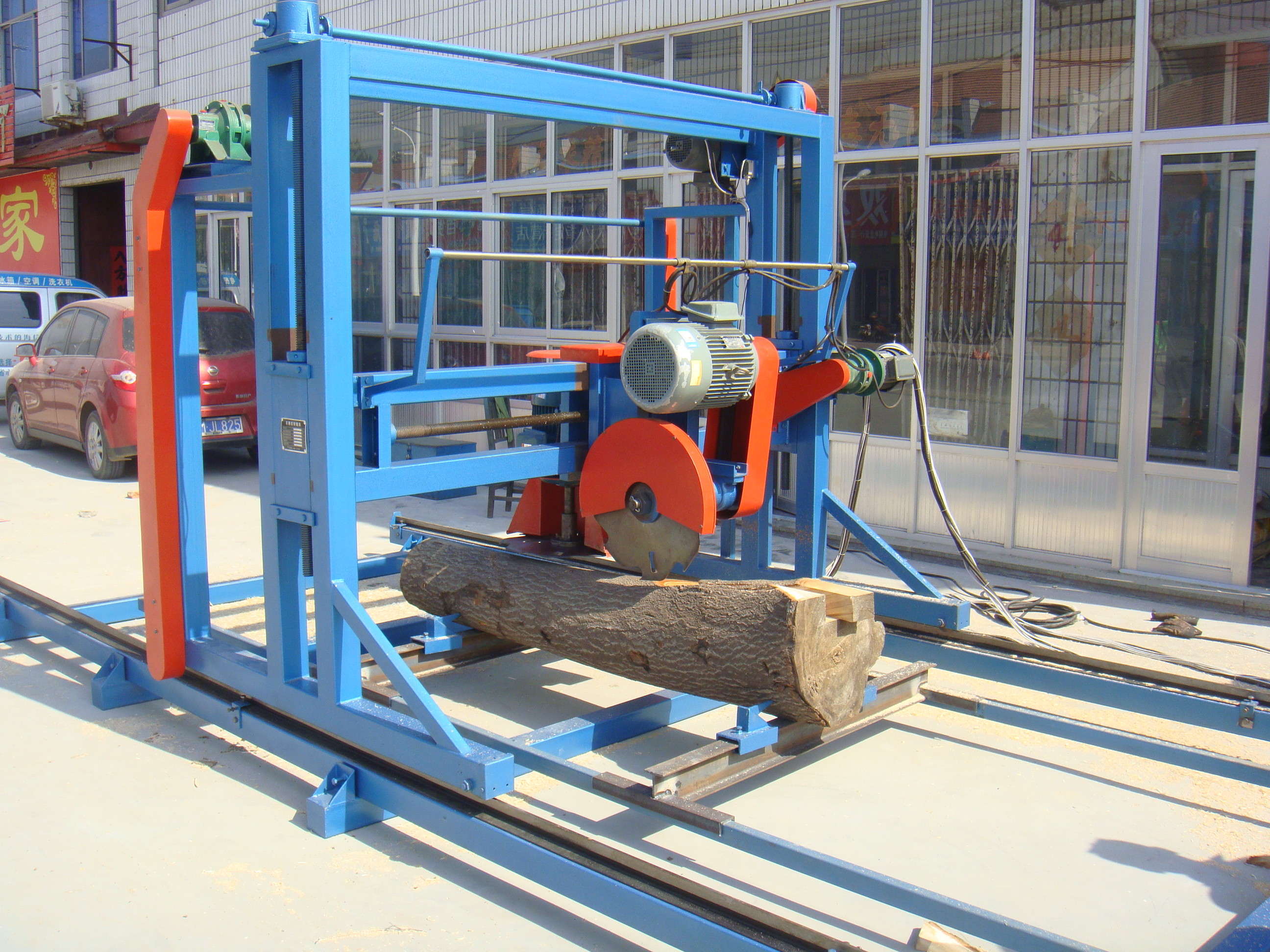 Swing Blade Sawmill Double Saw Blades Circular Saw Machines Portable Sawmill