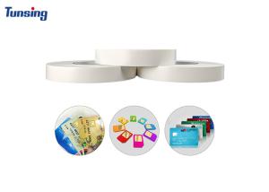 Quality White Transparent Hot Melt Adhesive Tape for Bank Card 0.055mm±0.008mm Thickness wholesale